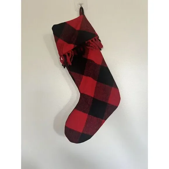 NWOT LAUREN RALPH LAUREN BUFFALO PLAID CHRISTMAS STOCKING 20" - Picture 3 of 3